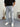 MAVİ TAŞLAMALI KARGO CEPLİ BAGGY PANTOLON