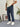 Petrol Mavi Boyfriend Paraşüt Pantolon